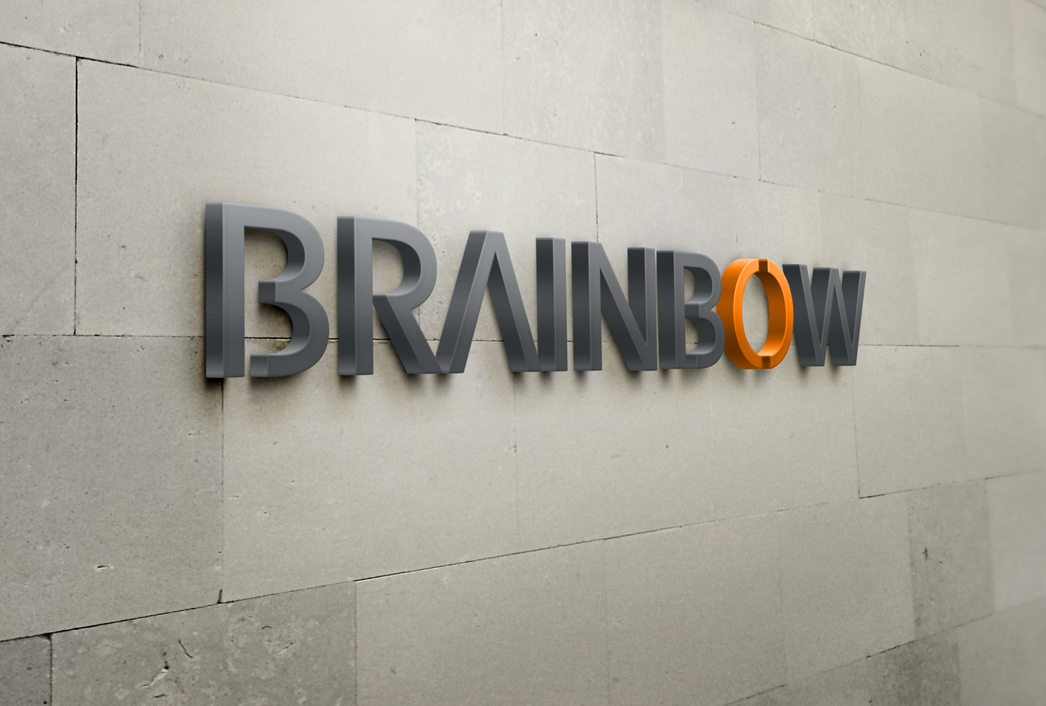 Brainbow Logo an der Wand