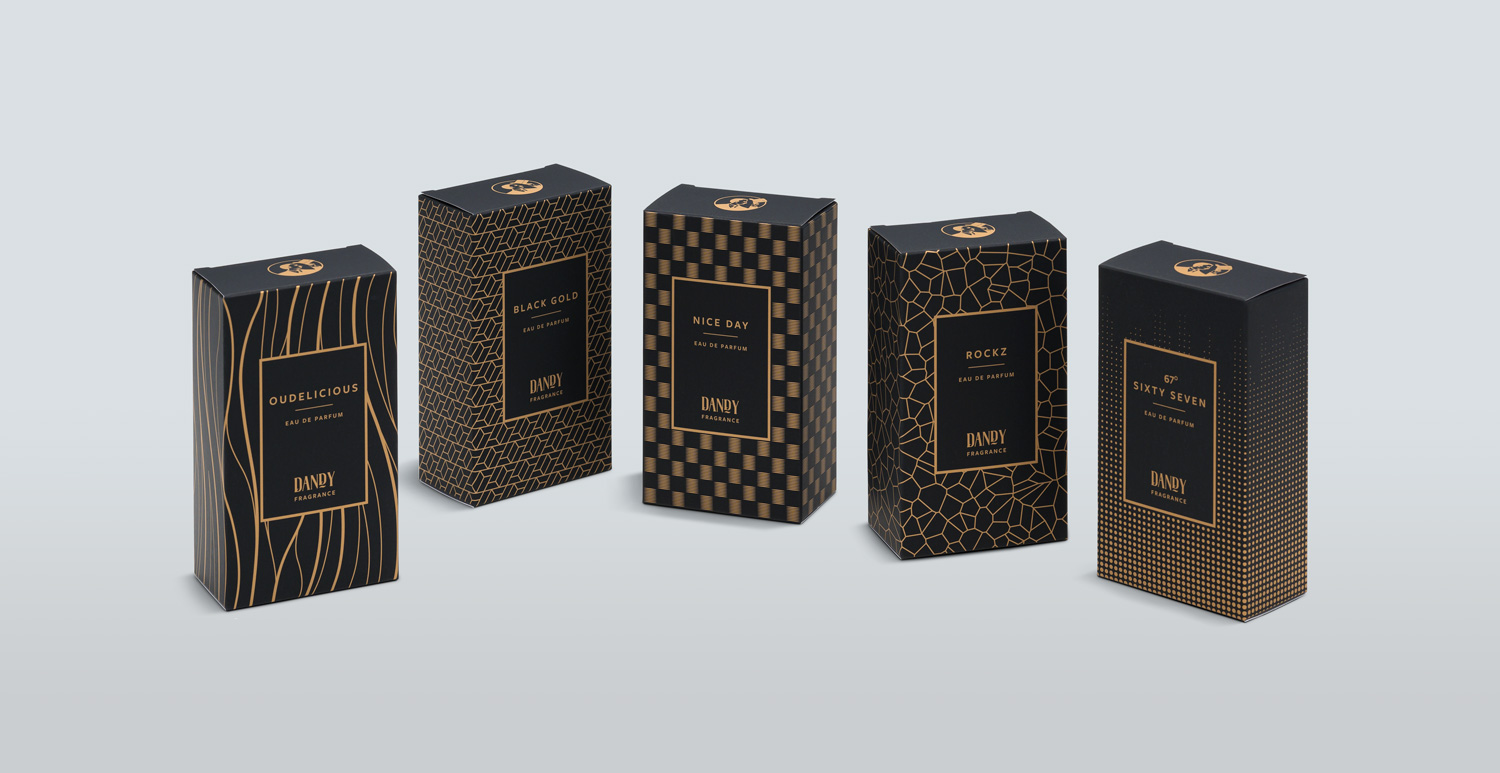5 Verpackungen von Dandy, die Richartz Werbung + Mehr gestaltet hat