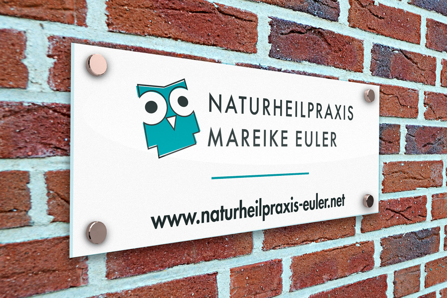 Kunde Naturheilpraxis Mareike Euler: Wand Schild