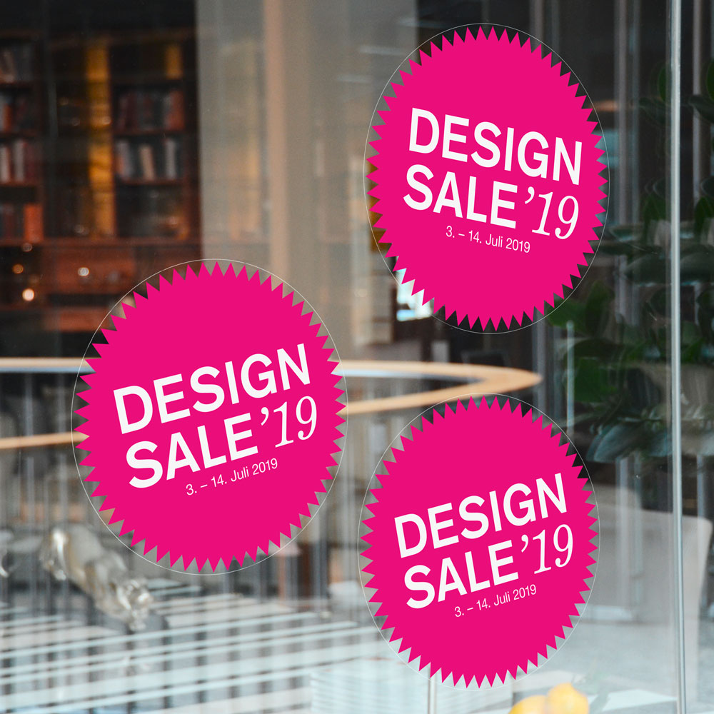 Kunde stilwerk: Design Sale 2013 - Aufkleber