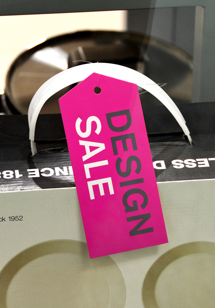 Kunde stilwerk: Design Sale 2013 - Preisschild