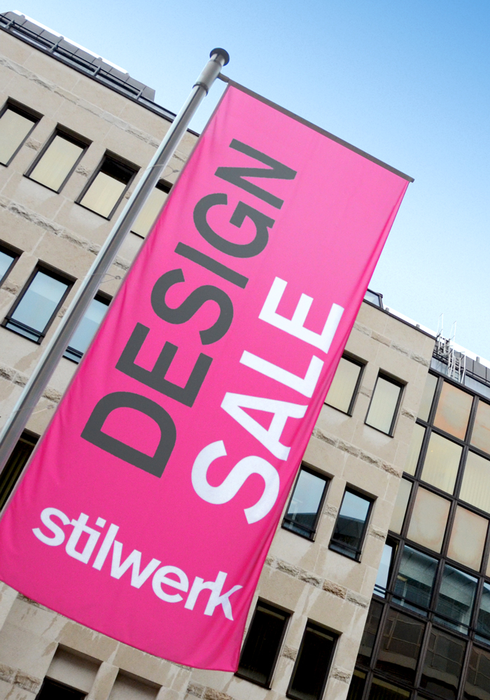Kunde stilwerk: Design Sale 2013 - Fahne