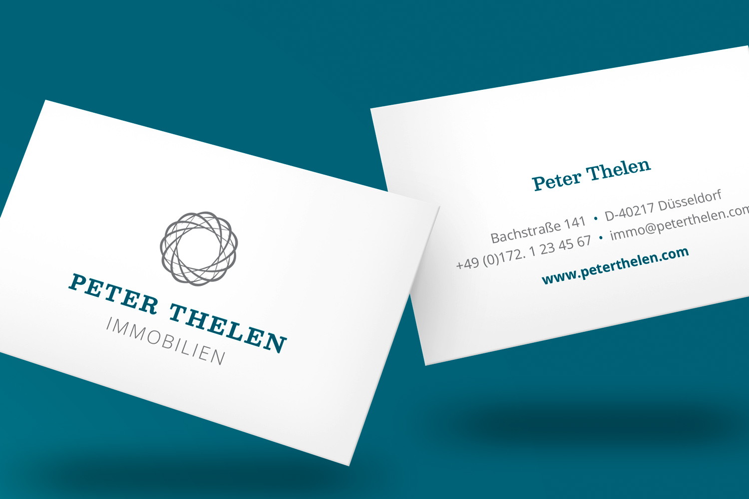 Peter Thelen - Visitenkarten der Geschäftsausstattung